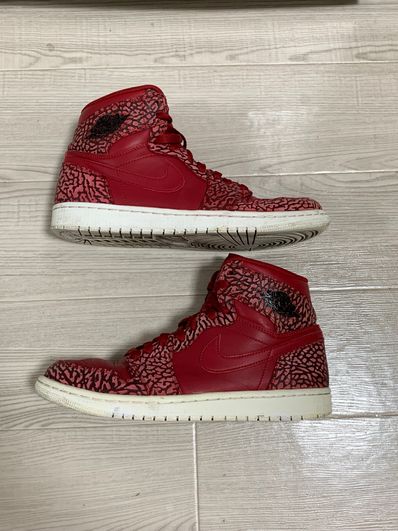 Nike Air Jordan 1 Retro High "Red Elephant Print/Safari"