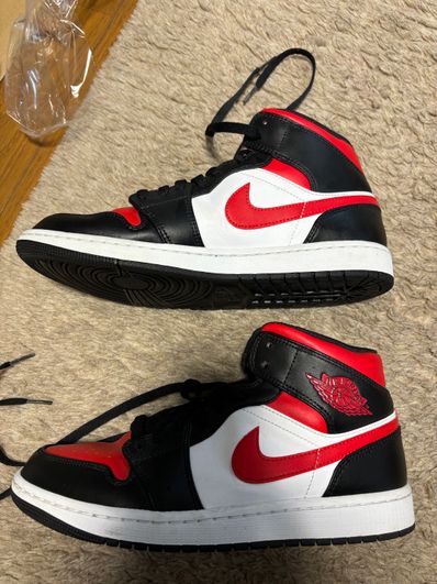 Nike Air Jordan 1 Mid "Black/Gym Red/White"