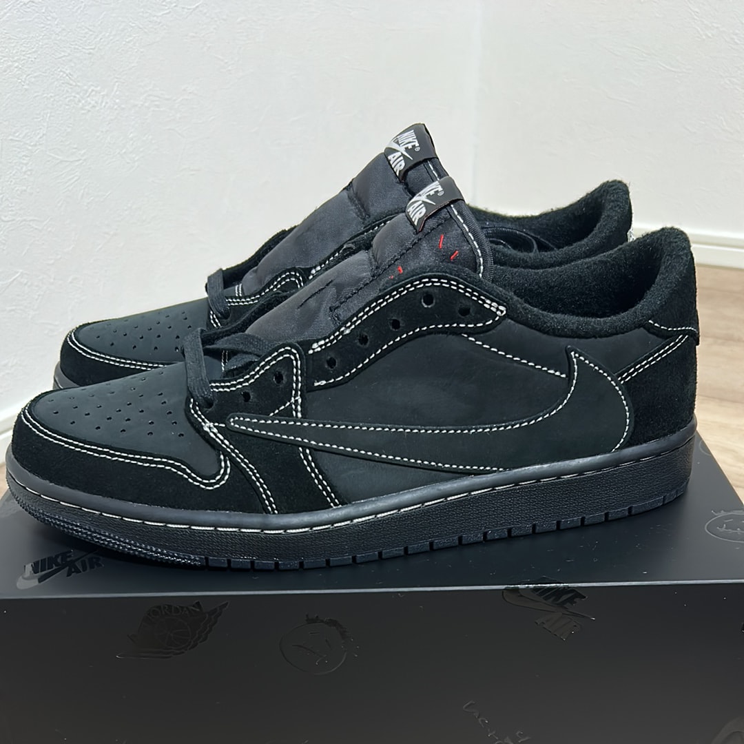 Travis Black Phantom ブラックファントム 25.5cm Air Jordan 1 Low x Travis Scott 'Black Phantom' (DM7866-001