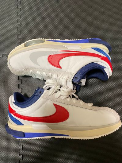 sacai × Nike Zoom Cortez "White and University Red"