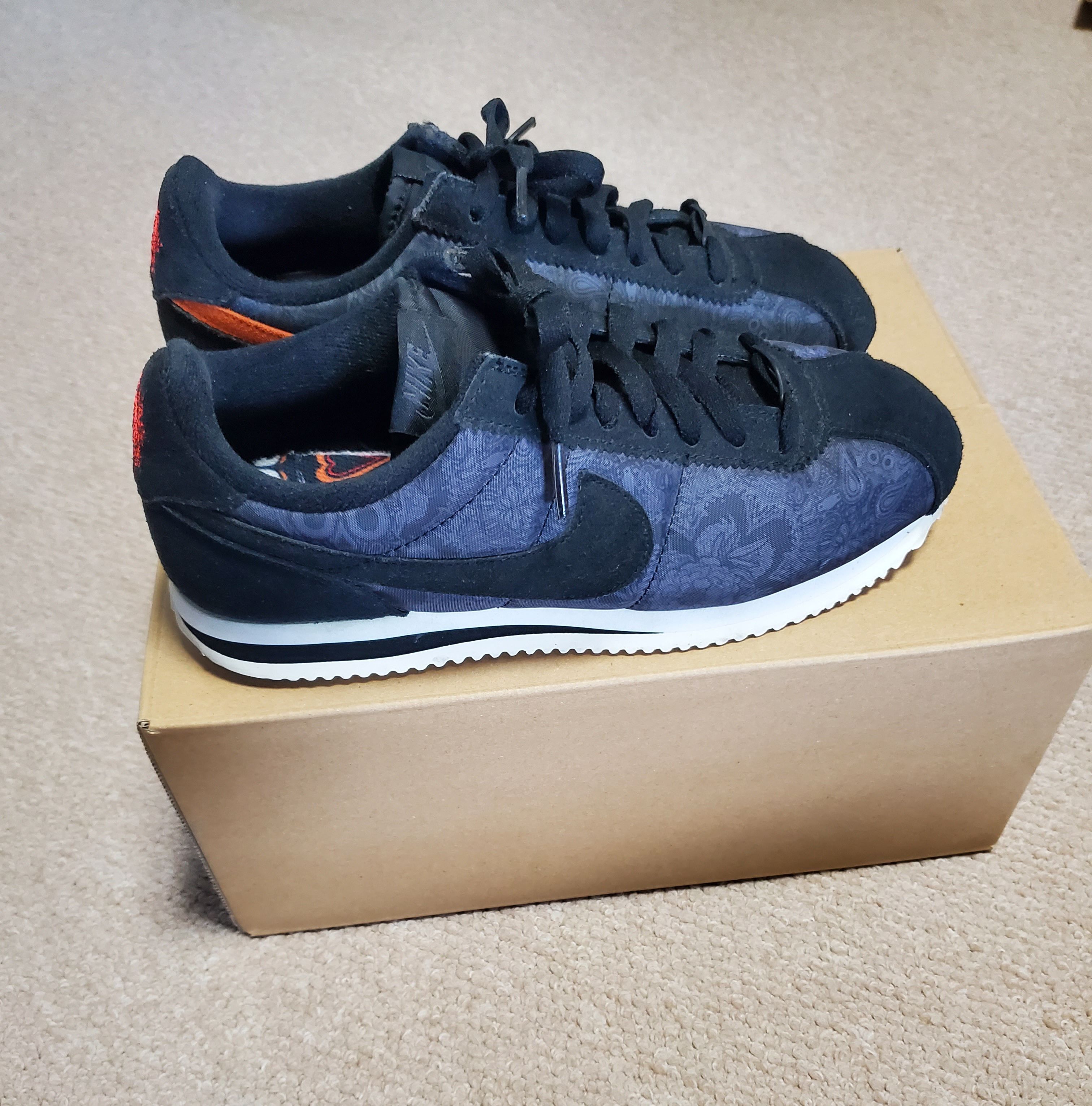 Nike Cortez Basic Premium QS "Black/Black-Sail"