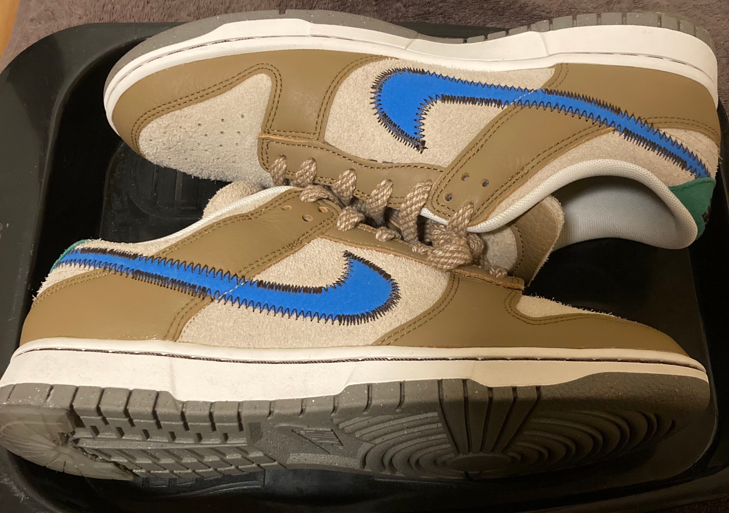 size? × Nike Dunk Low "Dark Driftwood/Photo BlueRattan"