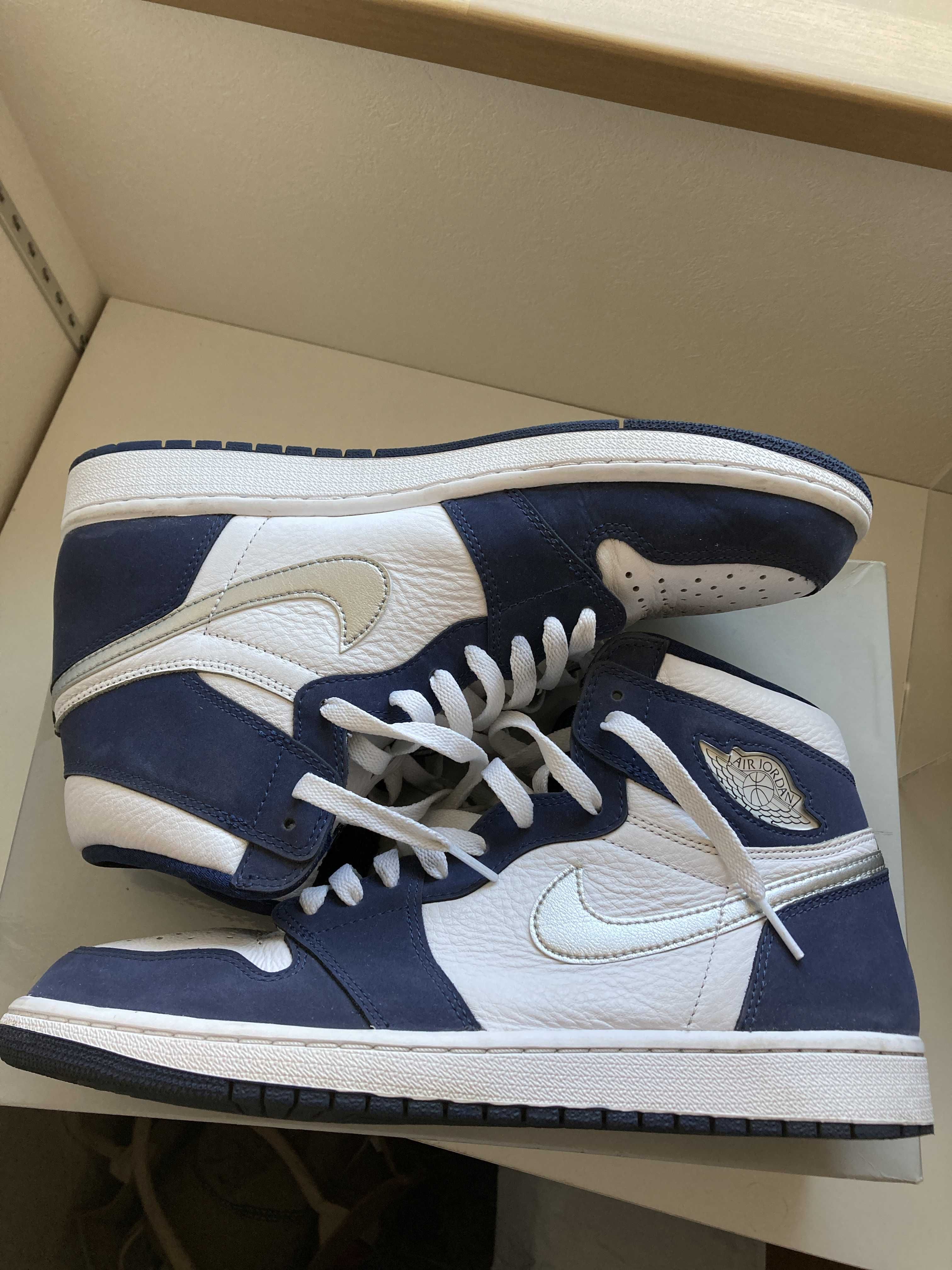 Nike Air Jordan 1 High OG CO.JP "White/Midnight Navy" (2020)(ブリーフケースなし)