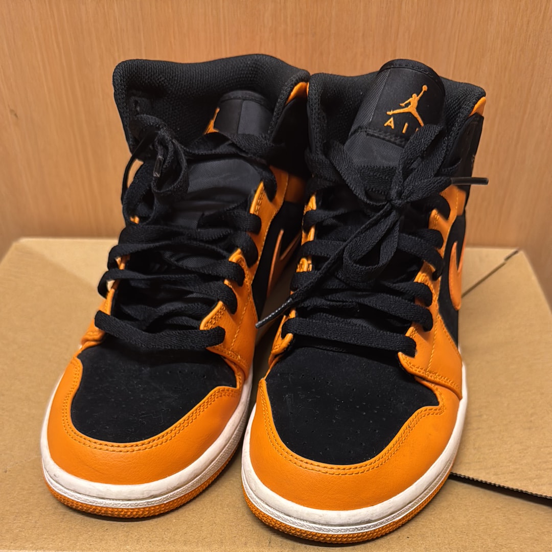 Nike Air Jordan 1 Mid "Black Orange Peel"