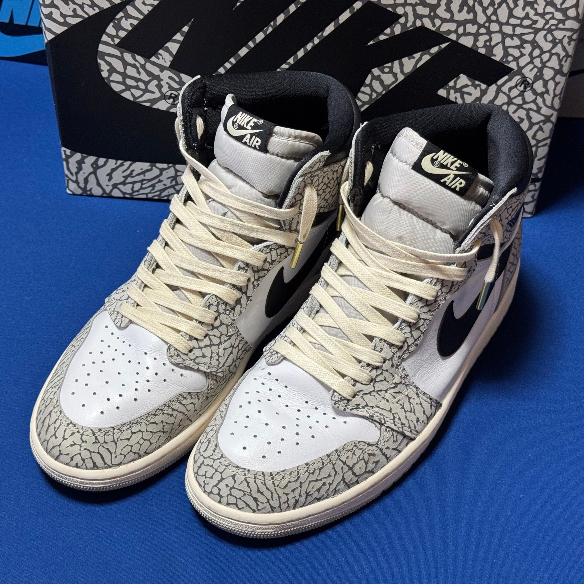 Nike Air Jordan 1 High OG "White Cement/Safari"