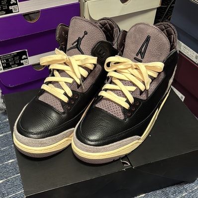 A Ma Maniere × Nike Women's Air Jordan 3 Retro OG SP "Black and Flat Pewter/WYWS"