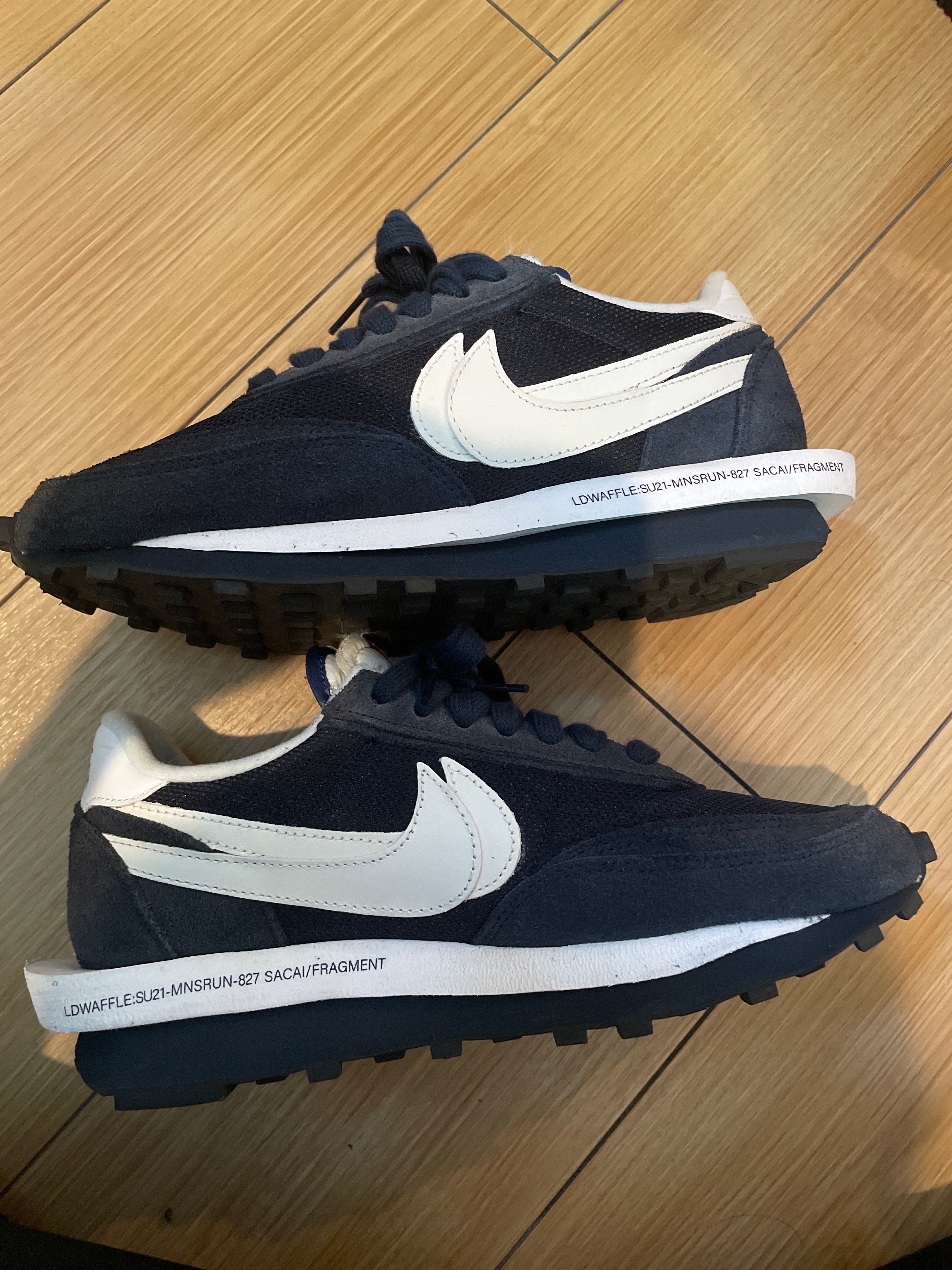 Fragment × sacai × Nike LD Waffle "Blackended Blue"