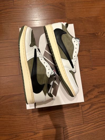 Travis Scott × Nike Air Jordan 1 Low OG SP "Reverse Olive"