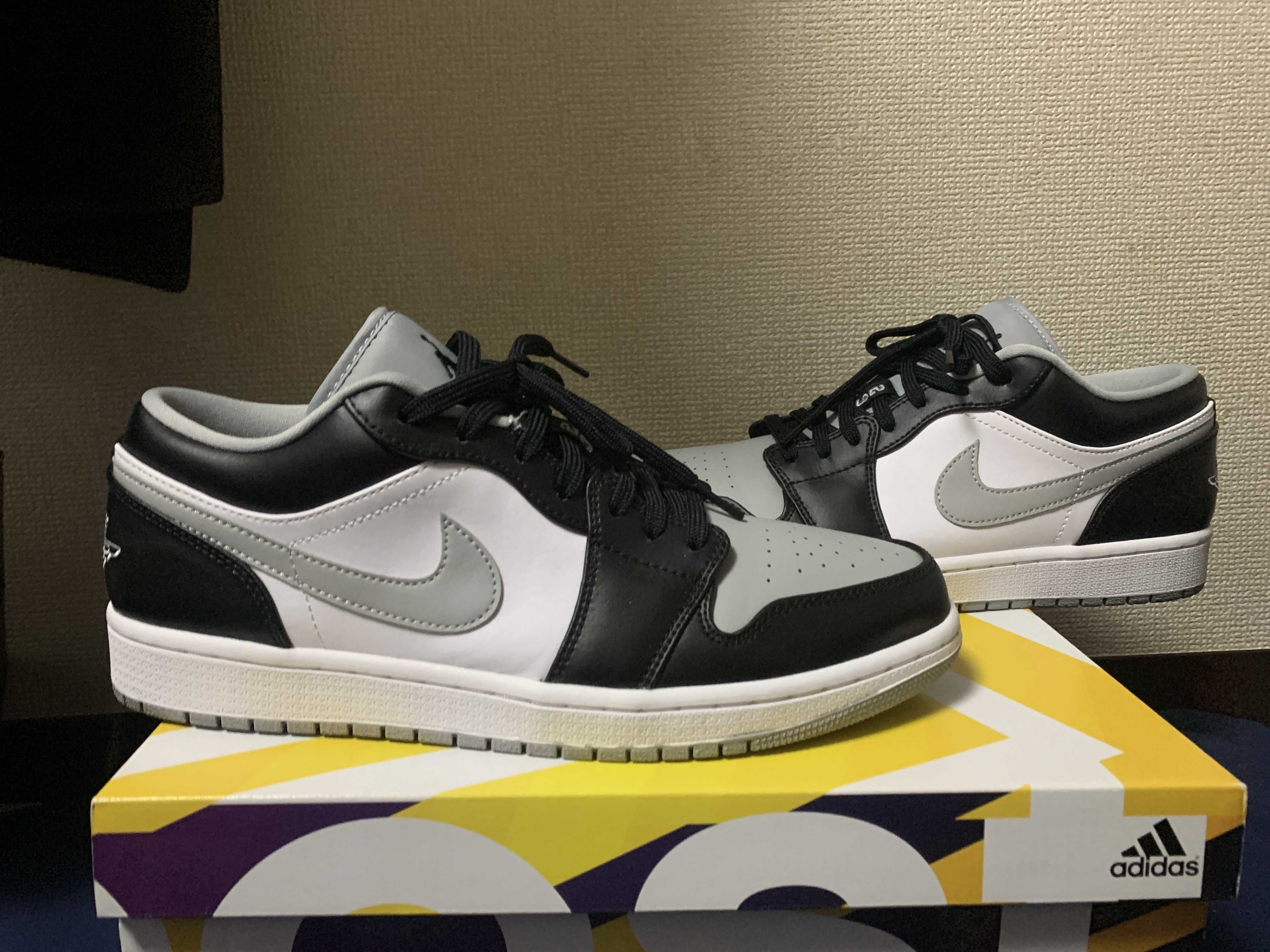 NIKE AIR JORDAN 1 LOW "BLACK/LIGHT SMOKE GREY"