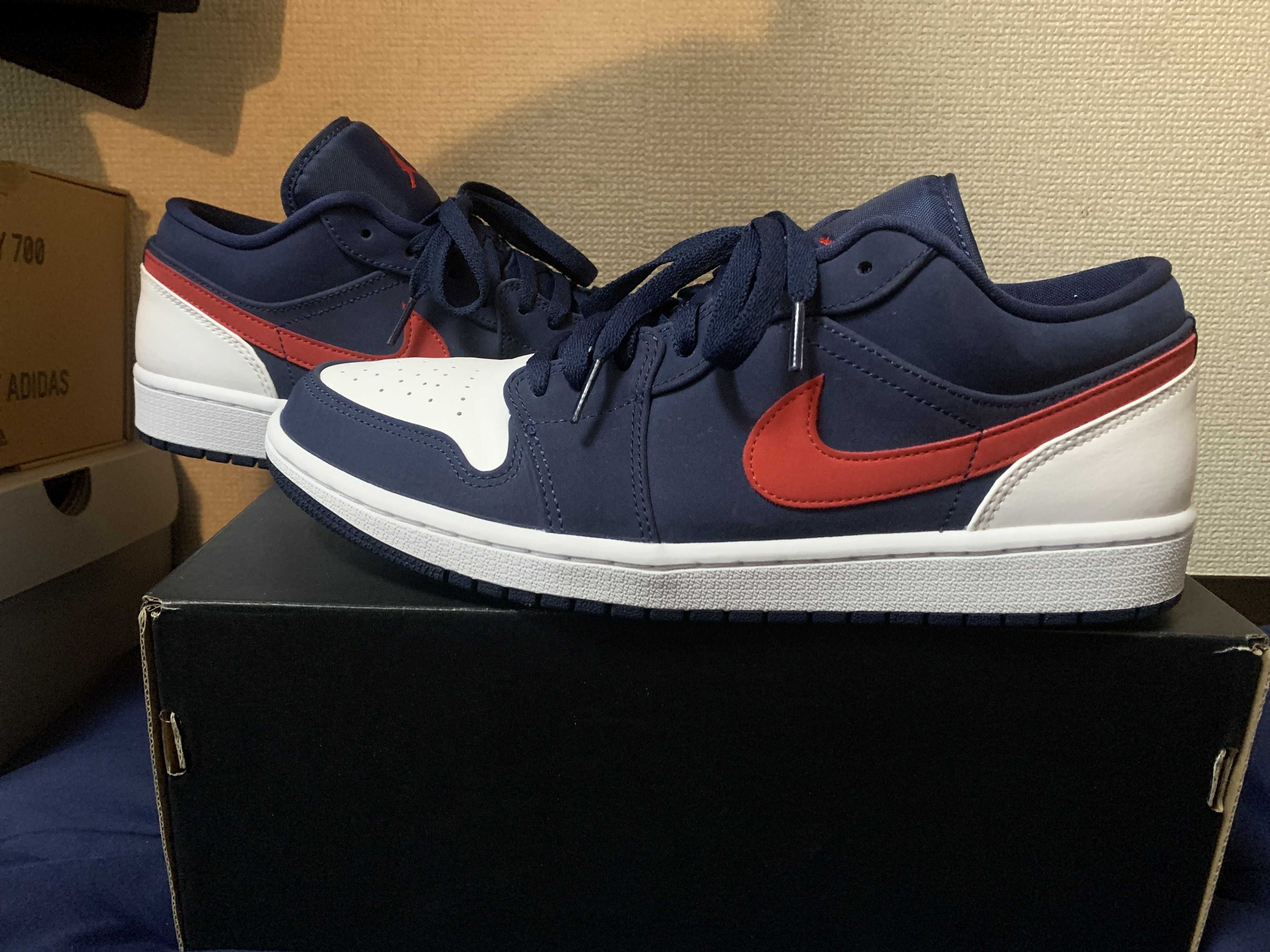 NIKE AIR JORDAN 1 LOW SE "NAVY/RED"