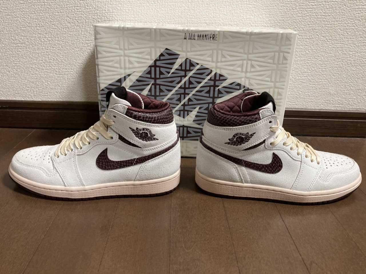 A Ma Maniere × Nike Air Jordan 1 Retro High OG "Sail and Burgundy"