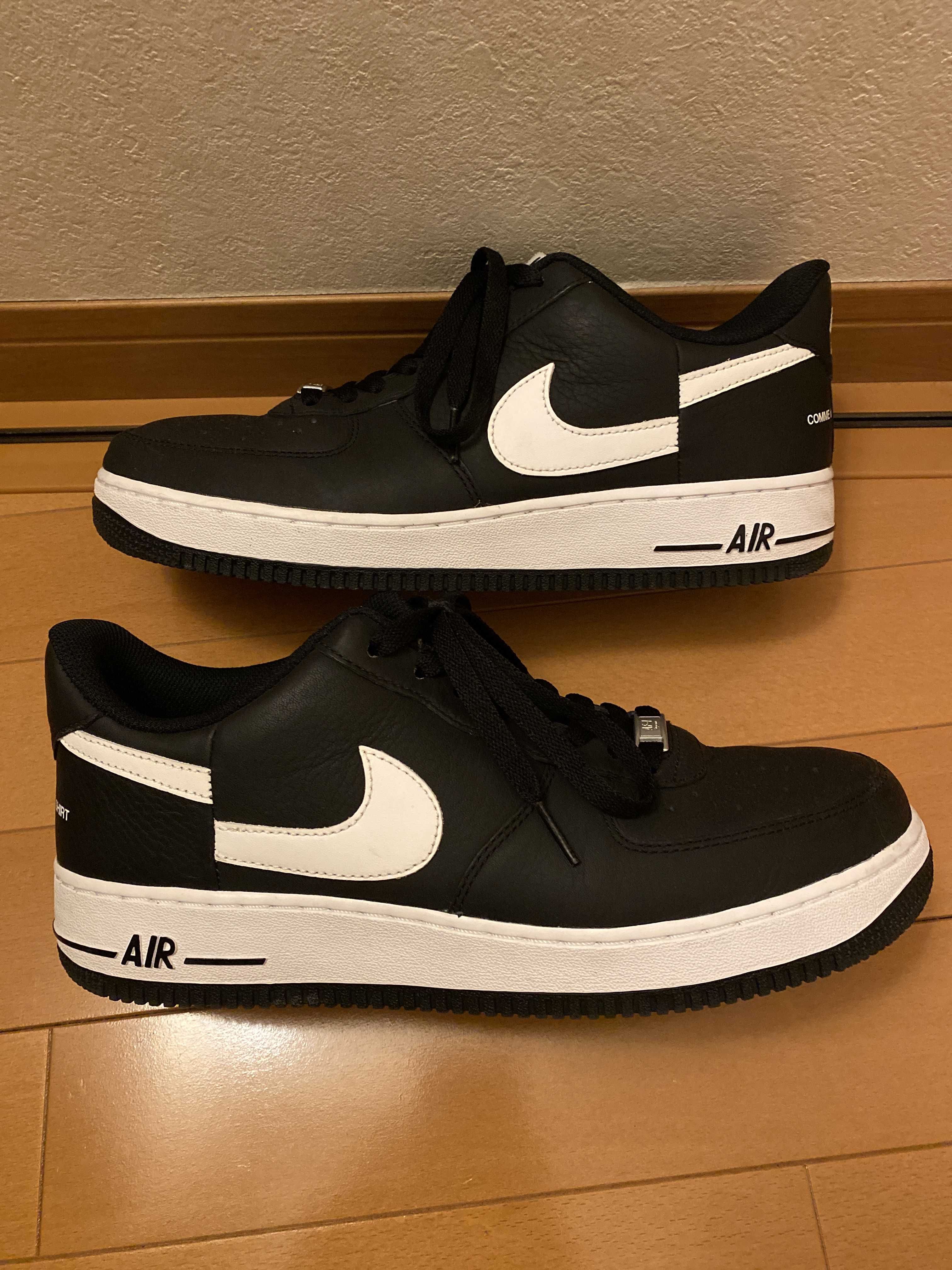 Supreme × COMME des GARCONS SHIRT × Nike Air Force 1 Low "Black/White" (2018)
