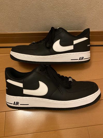 Supreme × COMME des GARCONS SHIRT × Nike Air Force 1 Low "Black/White" (2018)