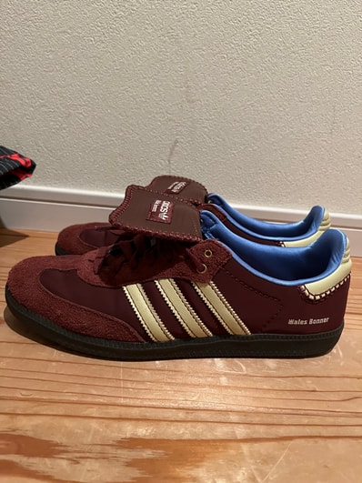 Wales Bonner × adidas Samba Nylon Low "Fox Brown/Sandy Beige/Lucky Blue"