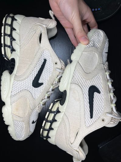 Stussy × Nike Air Zoom Spiridon CG 2 "Fossil/Black"