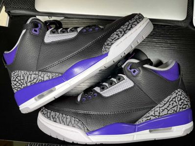 Nike Air Jordan 3 Retro "Black/Court Purple"