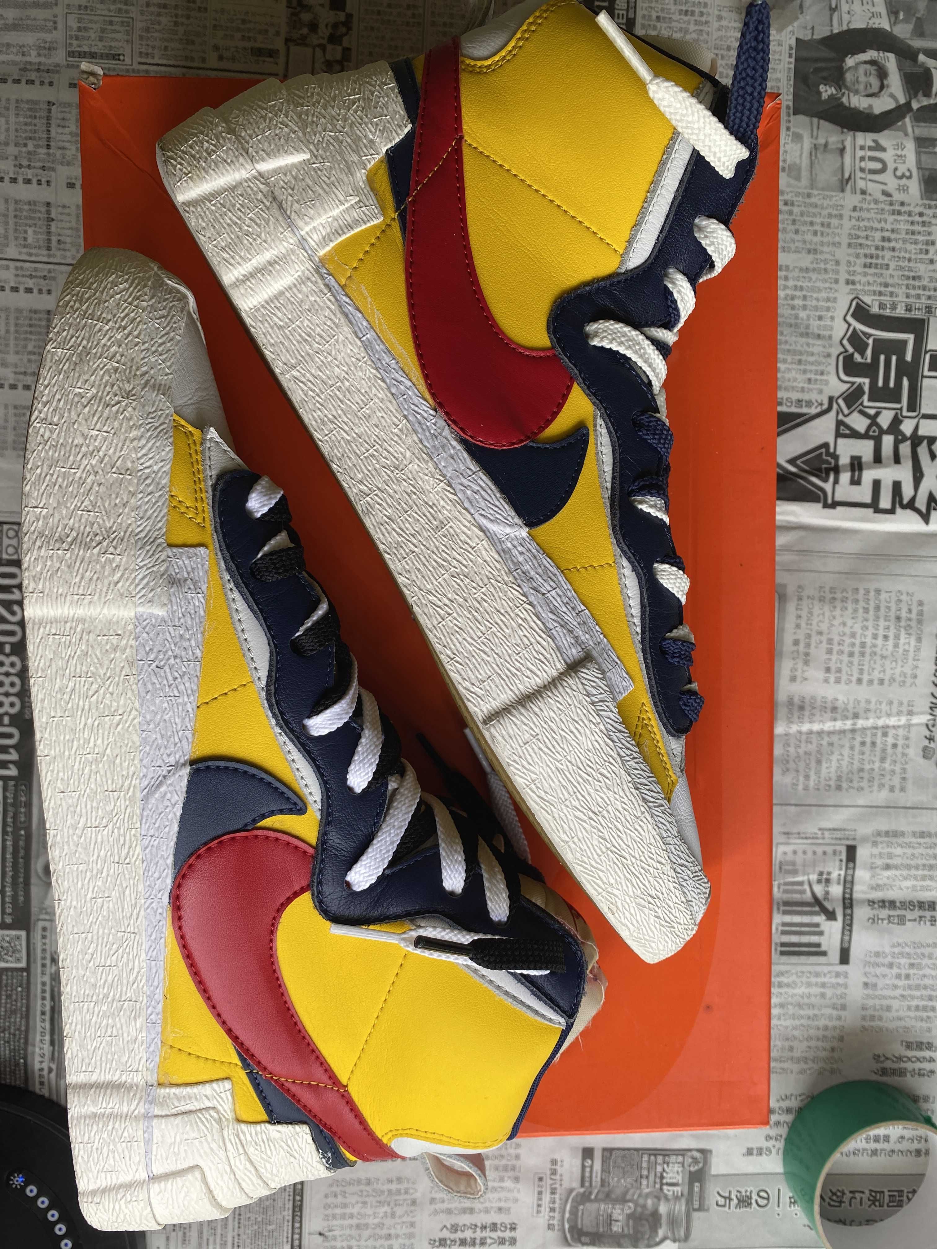 sacai × Nike Blazer Mid "Varsity Maize/Varsity Red"