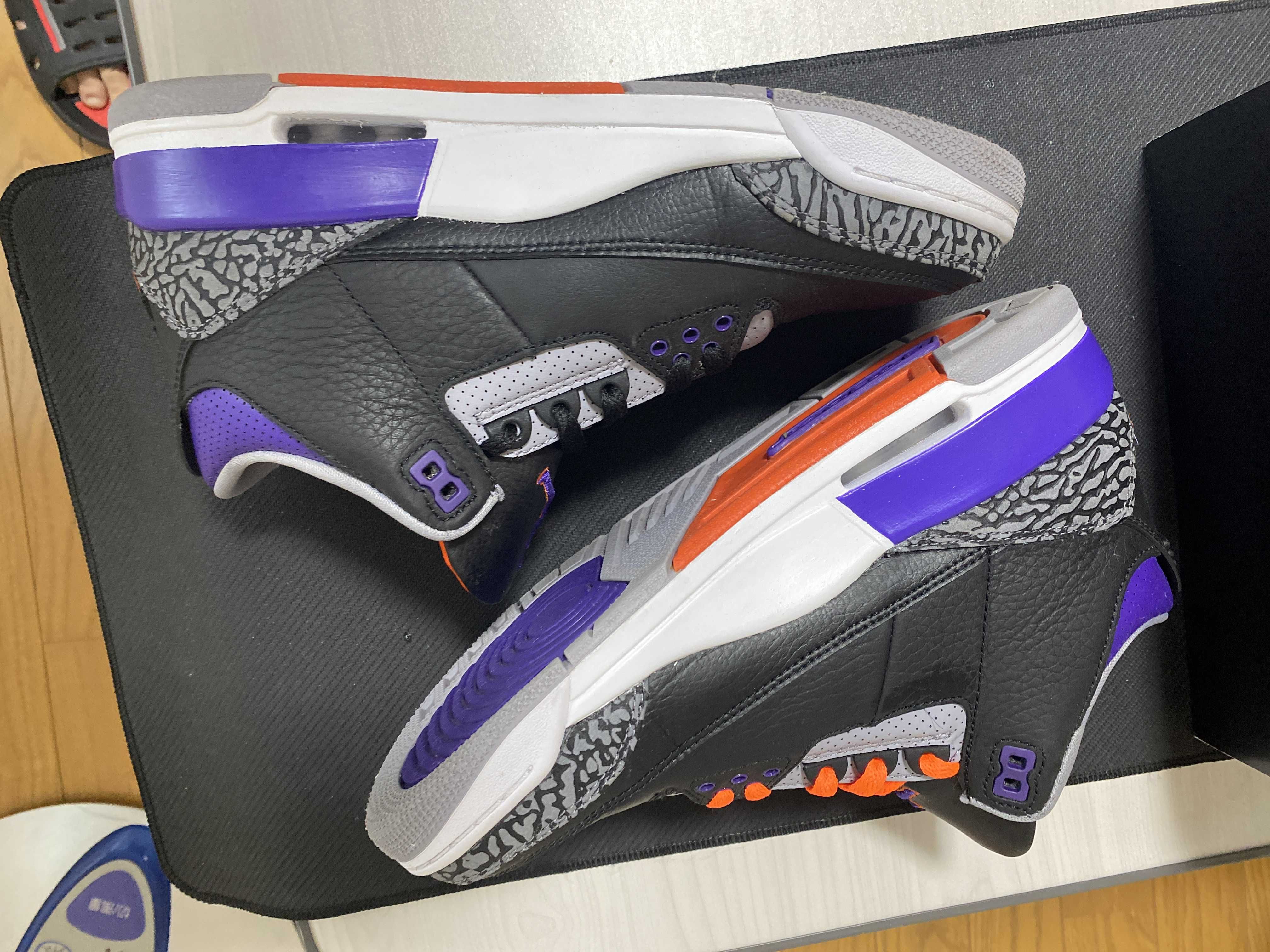 Nike Air Jordan 3 Retro "Black/Court Purple"