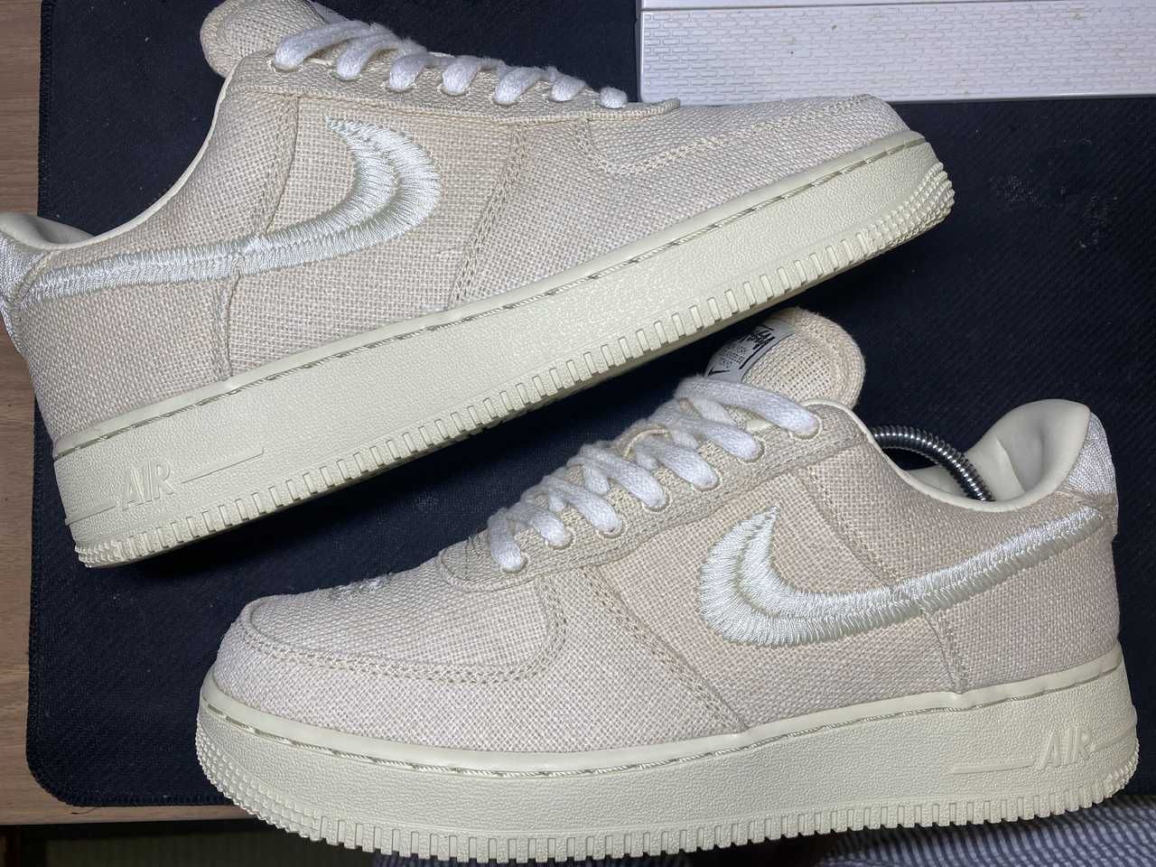 Stussy × Nike Air Force 1 Low "Fossil Stone"