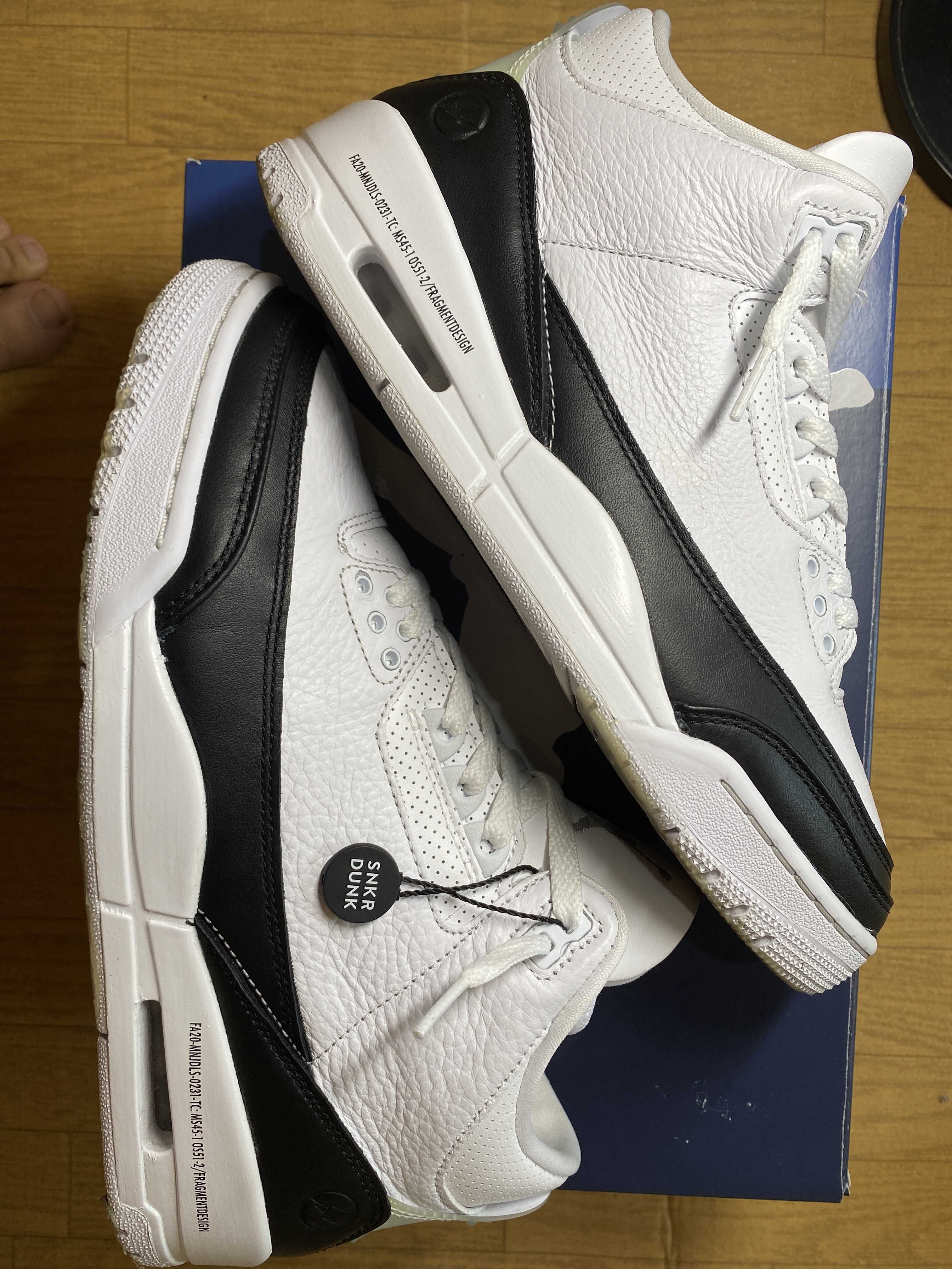 Fragment × Nike Air Jordan 3 "White/Black"
