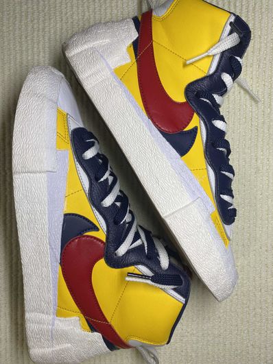 sacai × Nike Blazer Mid "Varsity Maize/Varsity Red"