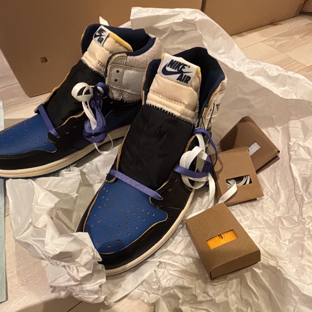 fragment design × UNION × Nike Air Jordan 1 High OG "Sport Royal"