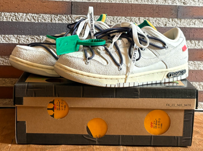 Off-White × Nike Dunk Low "Sail/Neutral Grey/Gridiron"