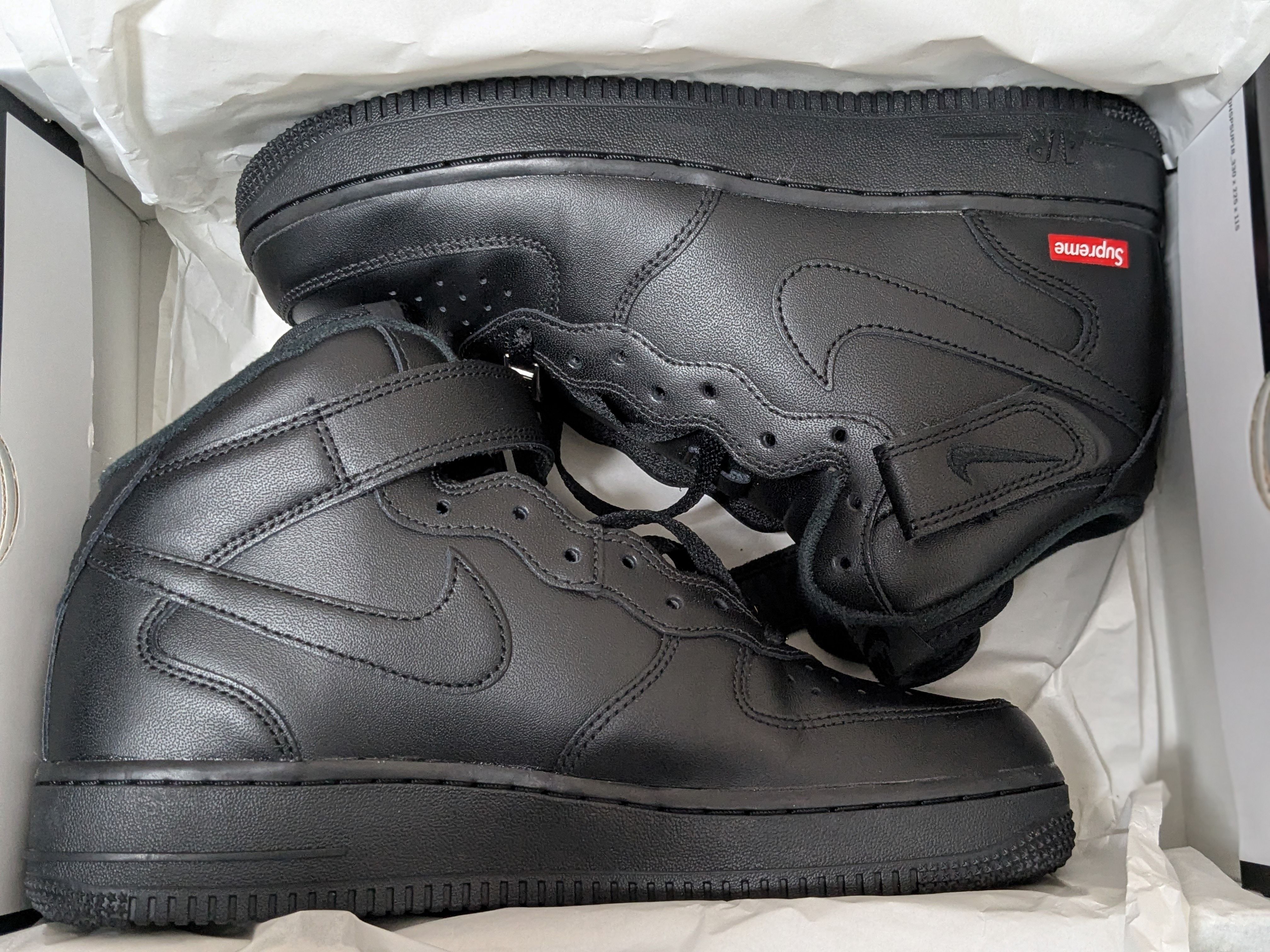 Supreme × Nike Air Force 1 Mid "Black" FW24