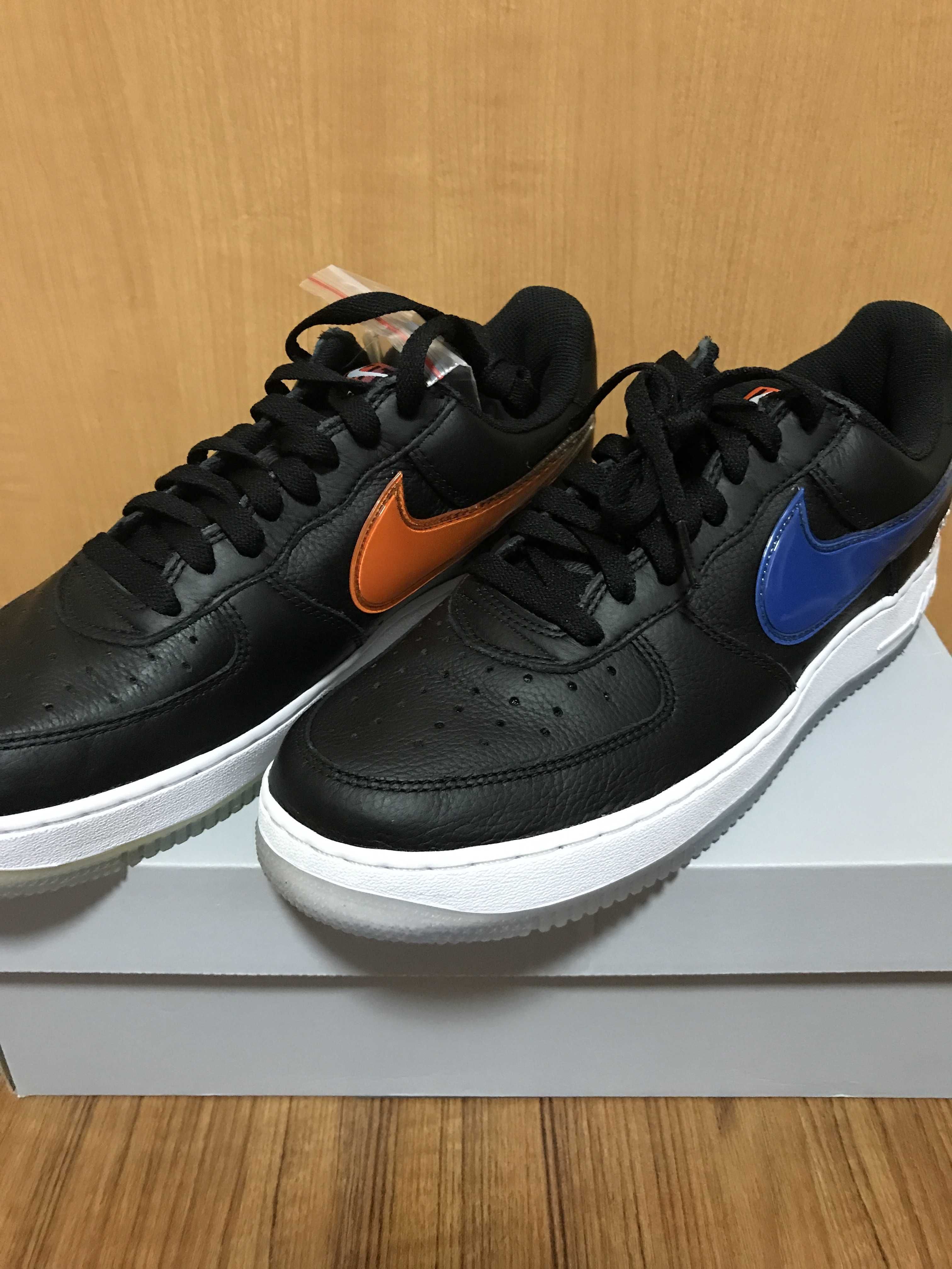 KITH × Nike Air Force 1 Low New York Knicks "Black/Brilliant Orange/Rush/Brilliant White"