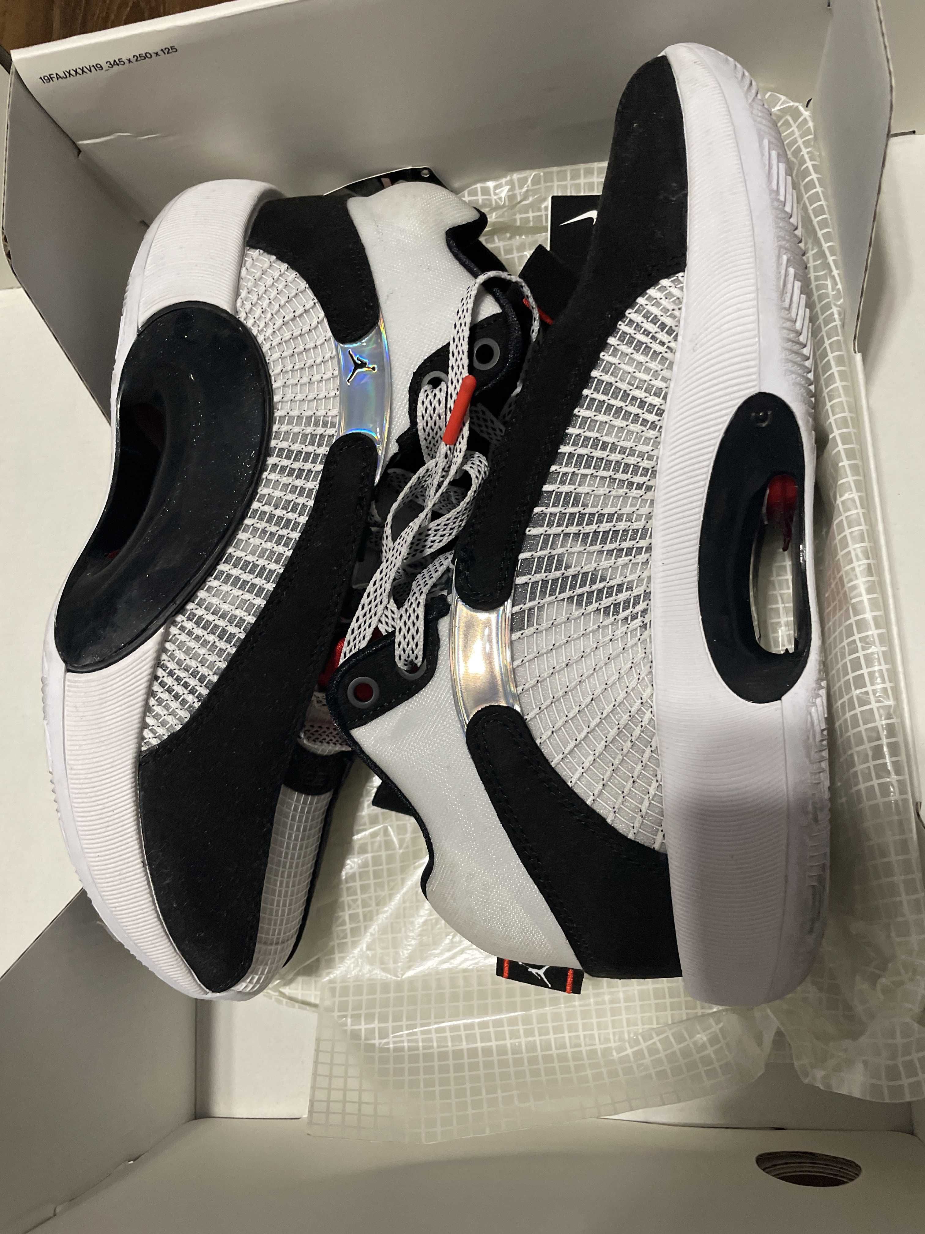 Nike Air Jordan 35 DNA "White/Gym Red/Black" (White Sole)