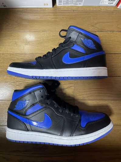 NIKE AIR JORDAN 1 MID "BLACK/BLUE"