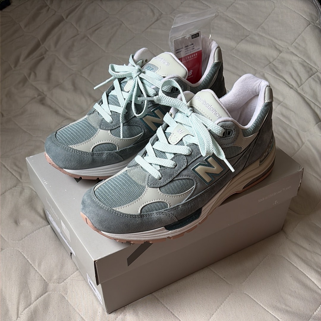 KITH × New Balance 992 "Aegean Blue/Shadow Gray"
