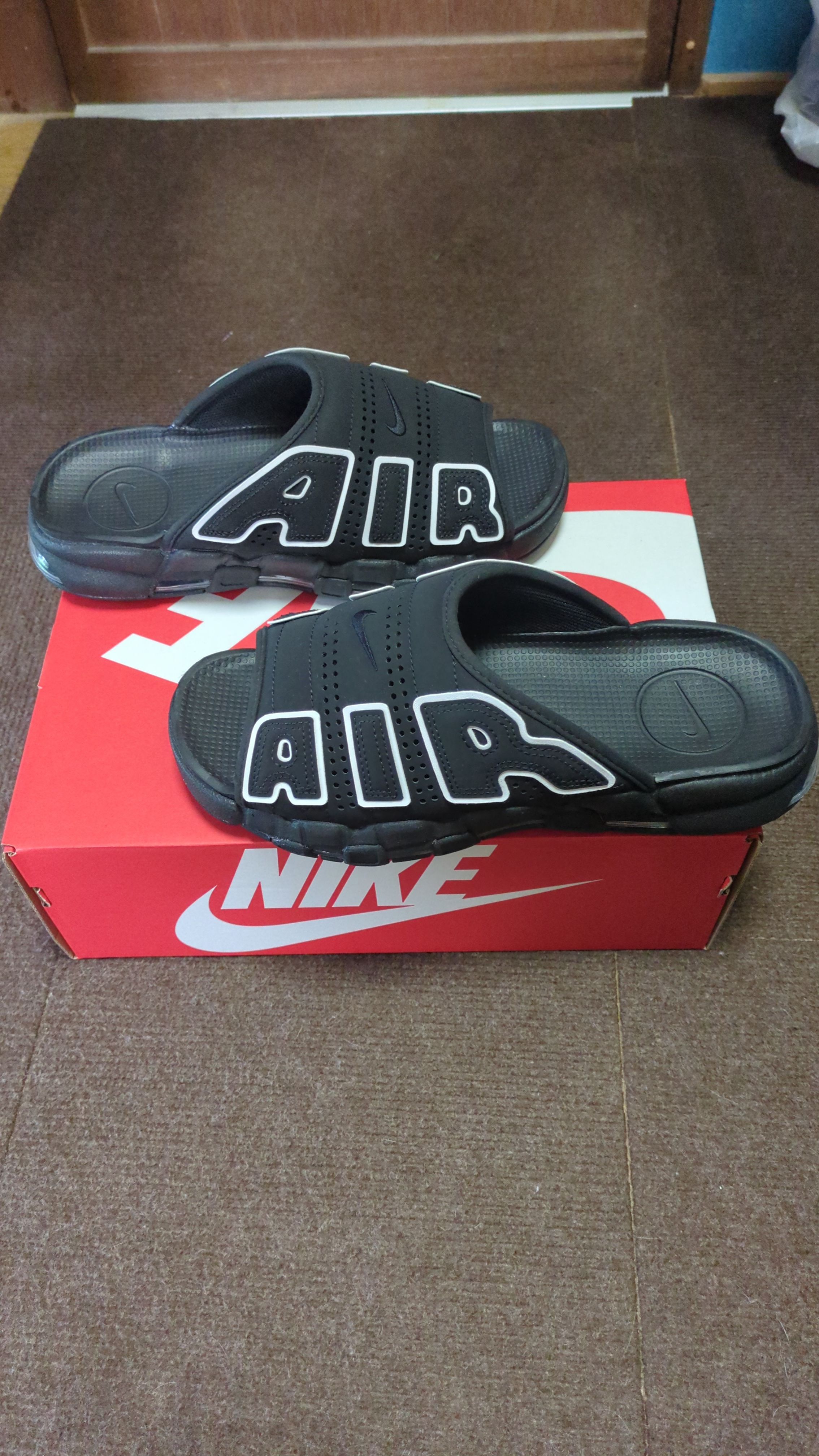 Nike Air More Uptempo Slide "Black" (DV2132-001/DV2137-001)