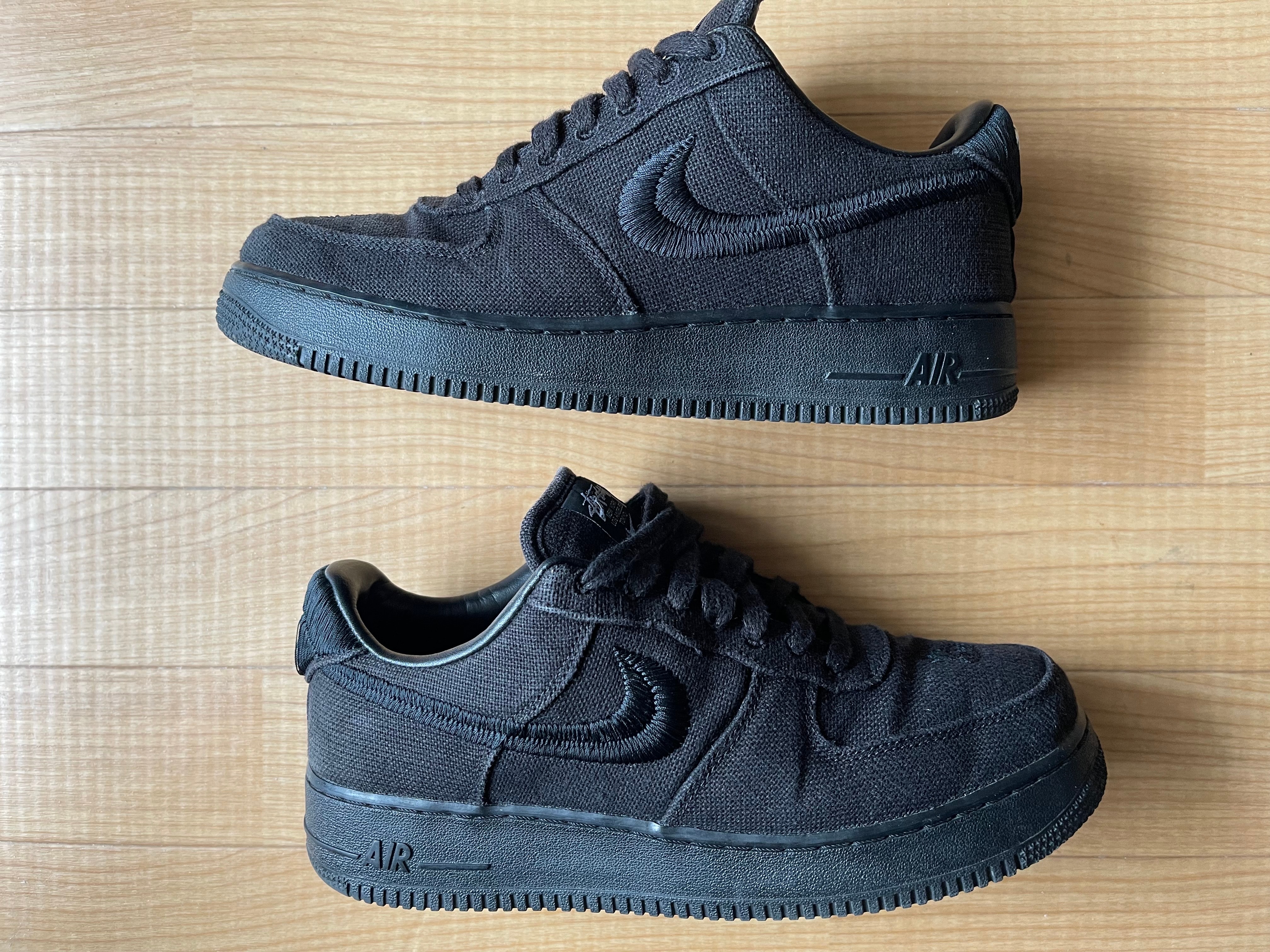 Stussy × Nike Air Force 1 Low "Triple Black"