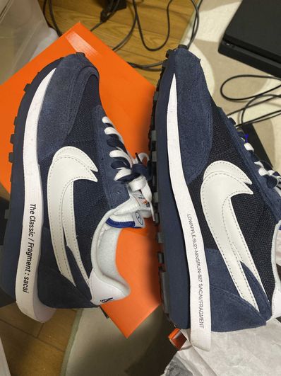 Fragment × sacai × Nike LD Waffle "Blackended Blue"