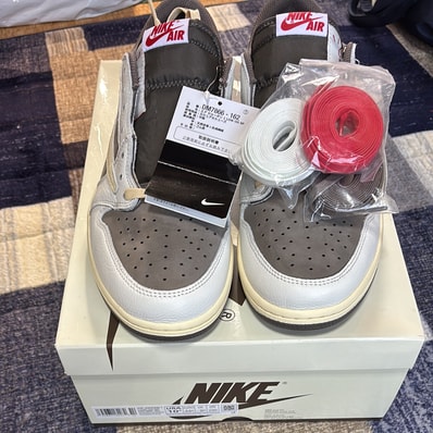 Travis Scott × Nike Air Jordan 1 Low OG SP "Reverse Mocha/Sail and Ridgerock"