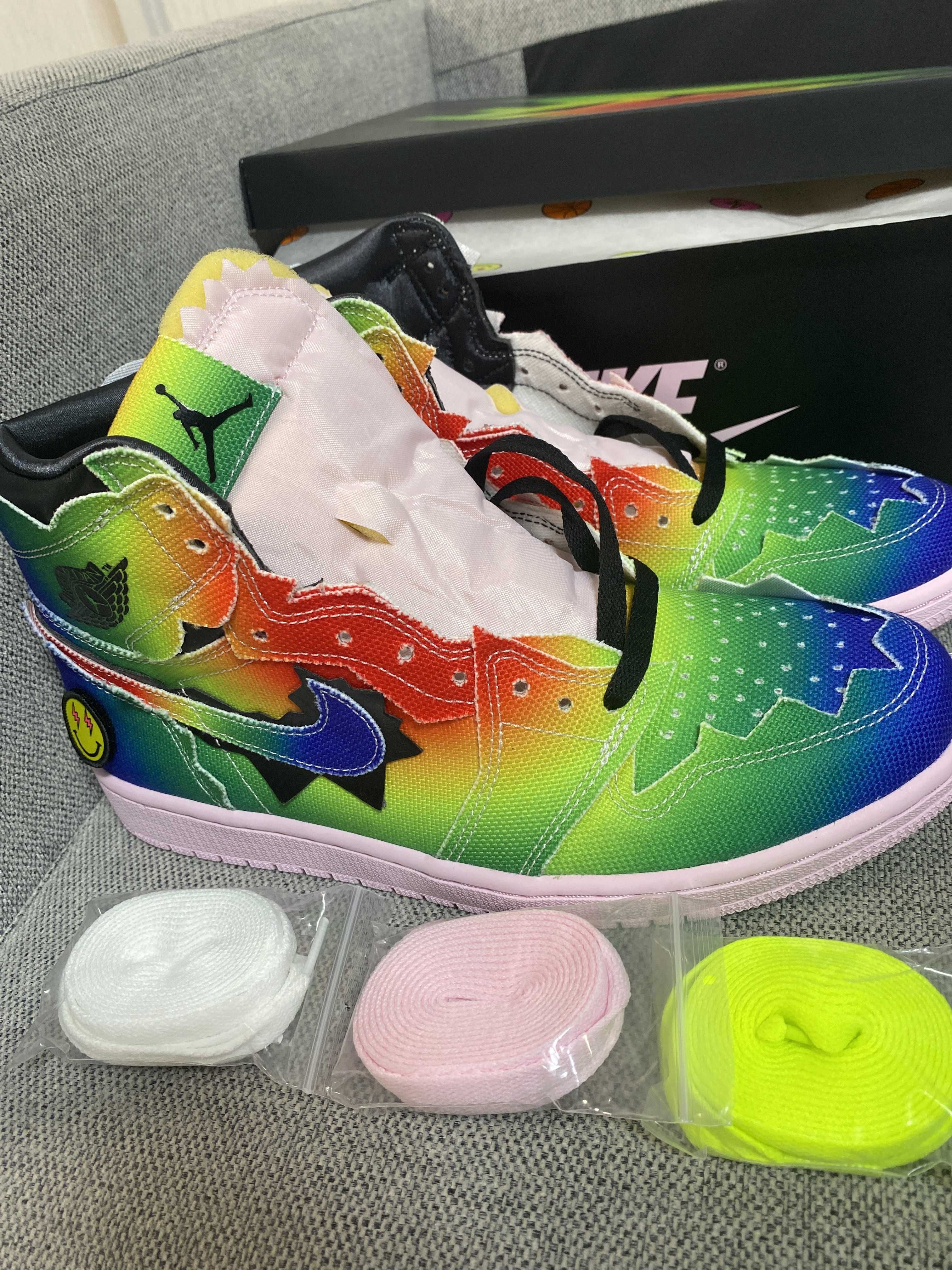 J Balvin × Nike Air Jordan 1 High OG "Rainbow"