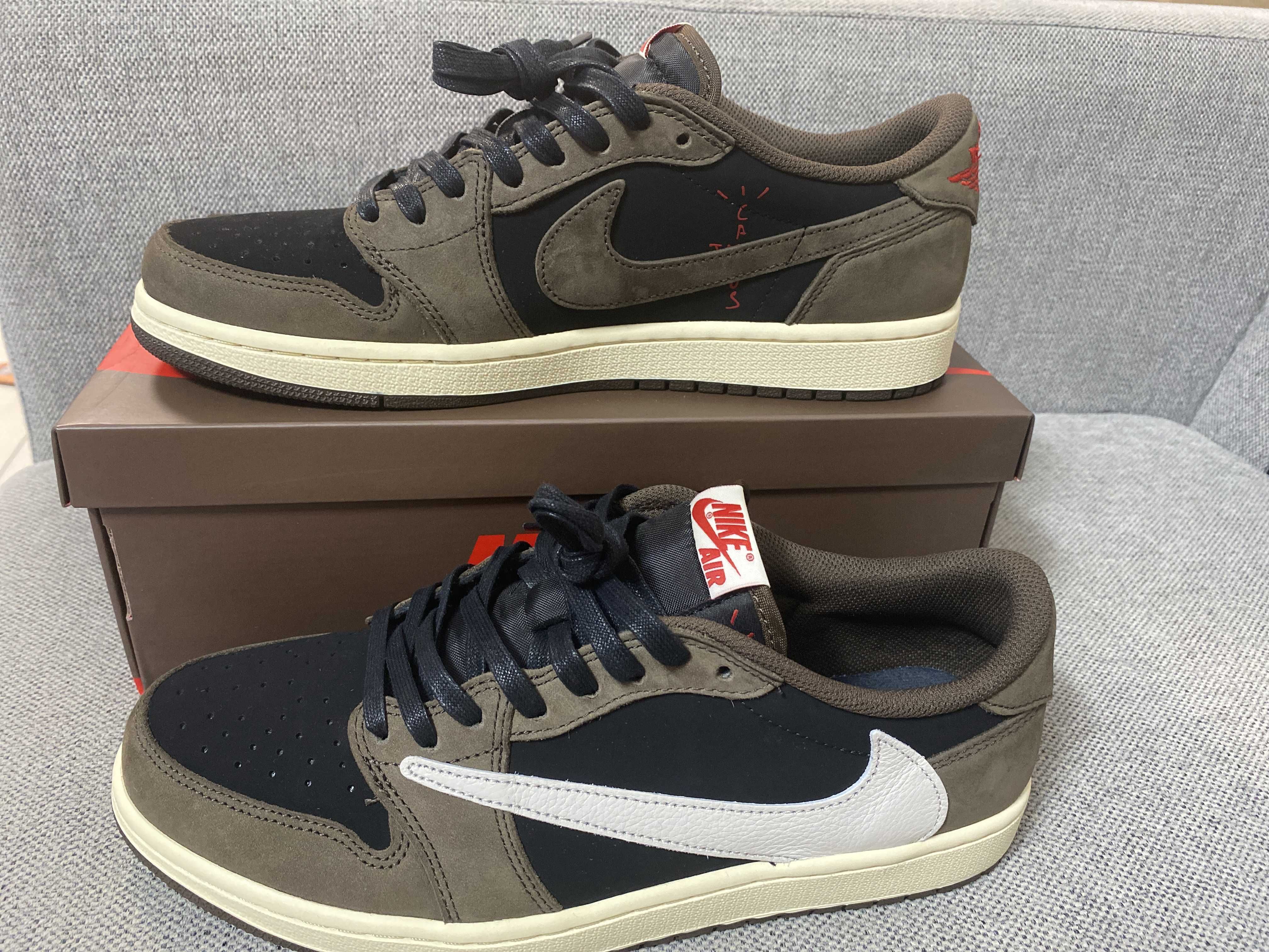 Travis Scott × Nike Air Jordan 1 Low OG SP-T  "Black/Dark Mocha"