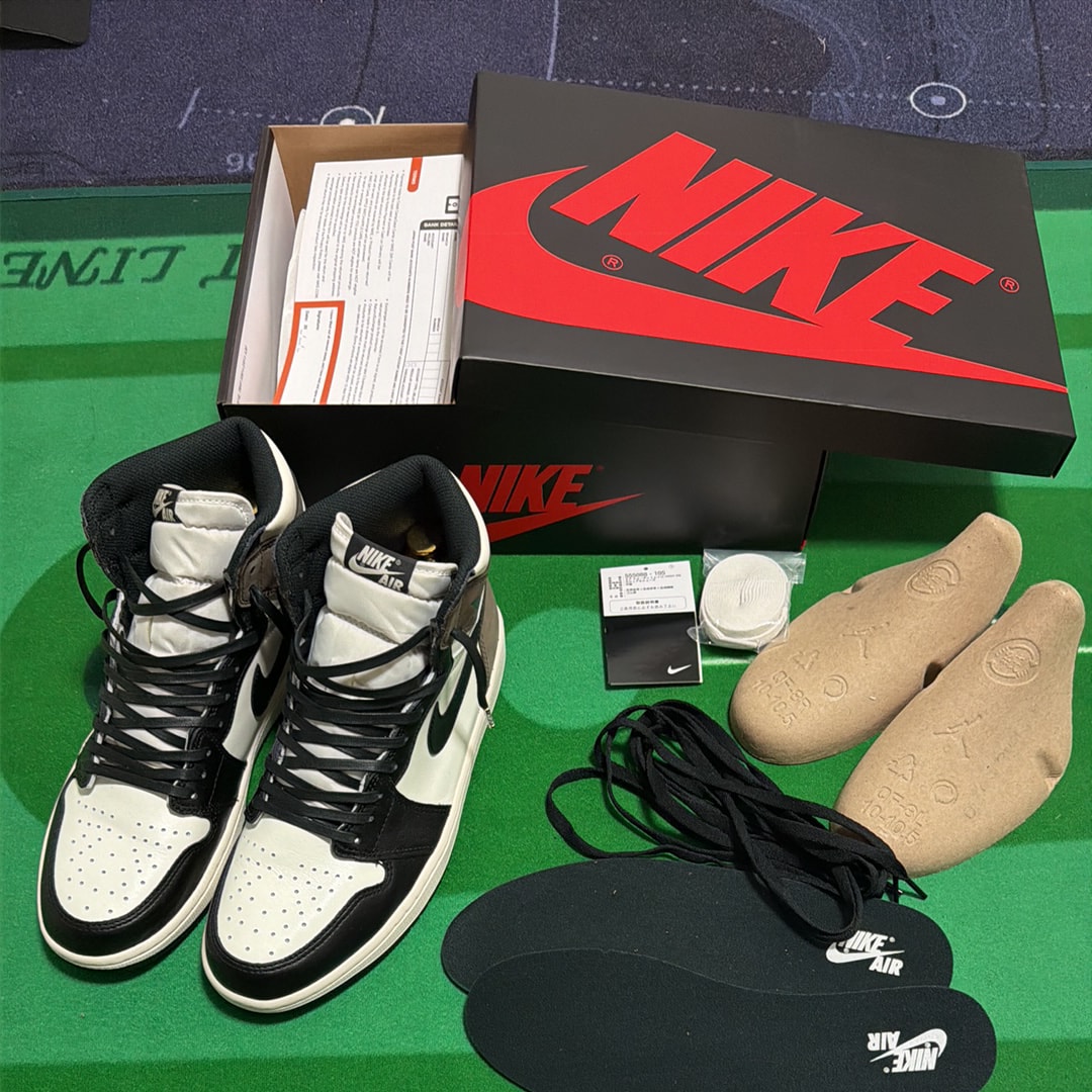 ナイキ エアジョーダン1 ハイ OG "セイル/ダークモカ/ブラック"