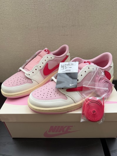 Travis Scott × Nike Air Jordan 1 Retro Low OG "Sail/Tropical Pink"