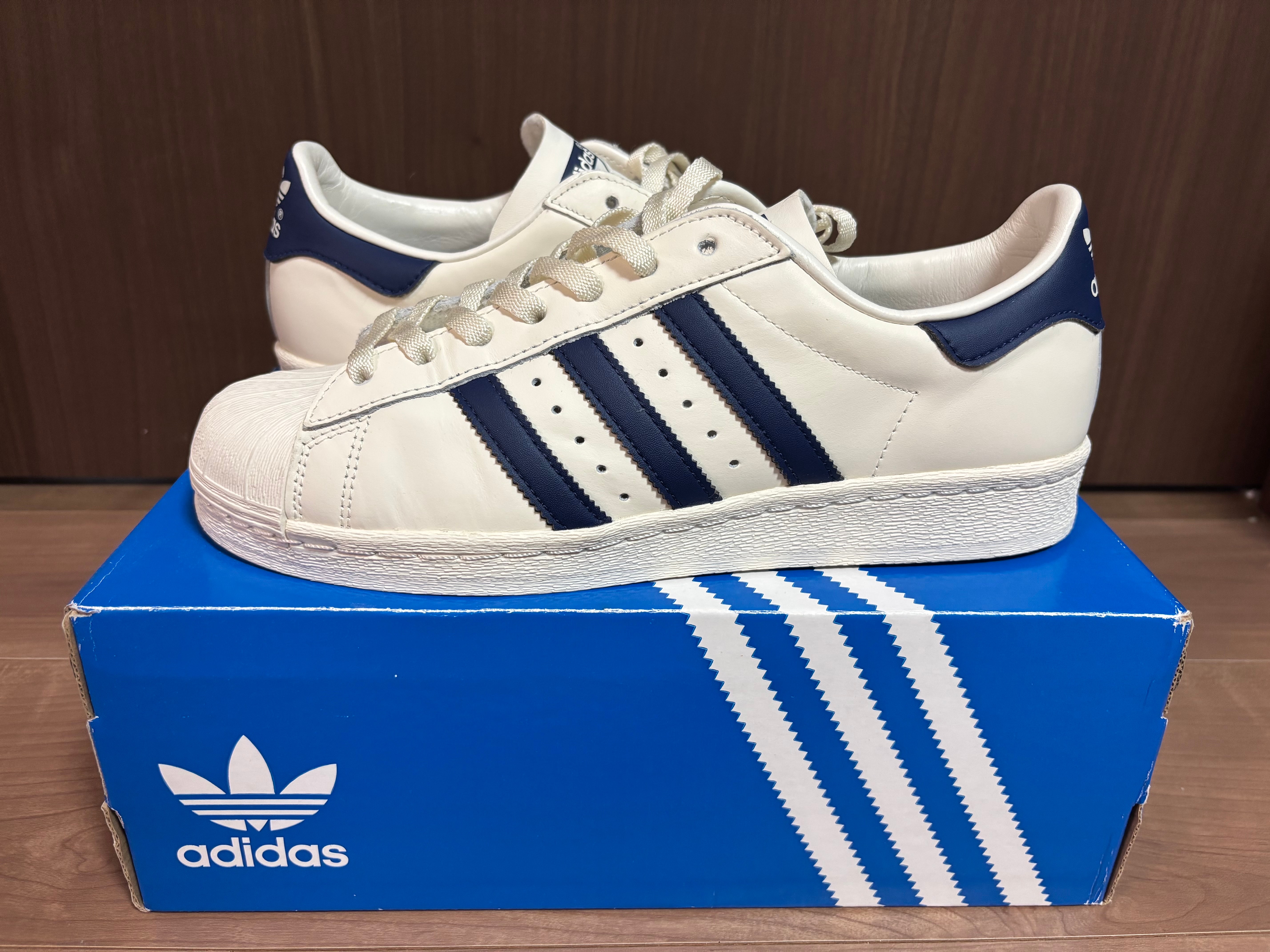 adidas Superstar 82 "Cloud White/Dark Blue/Off White"