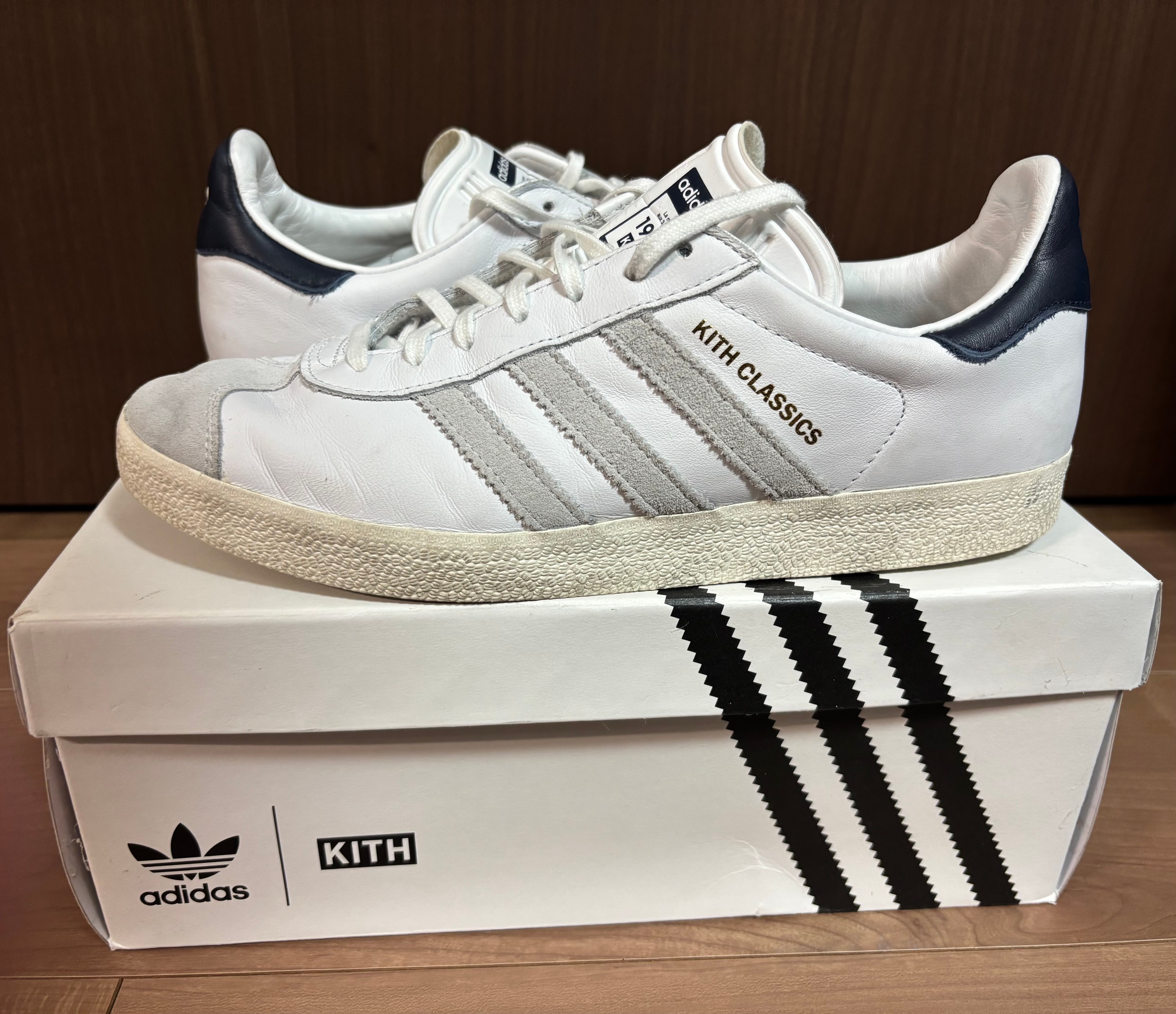 KITH CLASSICS PROGRAM FOR adidas GAZELLE "WHITE/COLLEGIATE BLUE/GOLD"