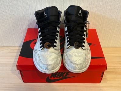 CLOT × Nike Air Jordan 1 Mid SE Fearless "White/Black/Red"