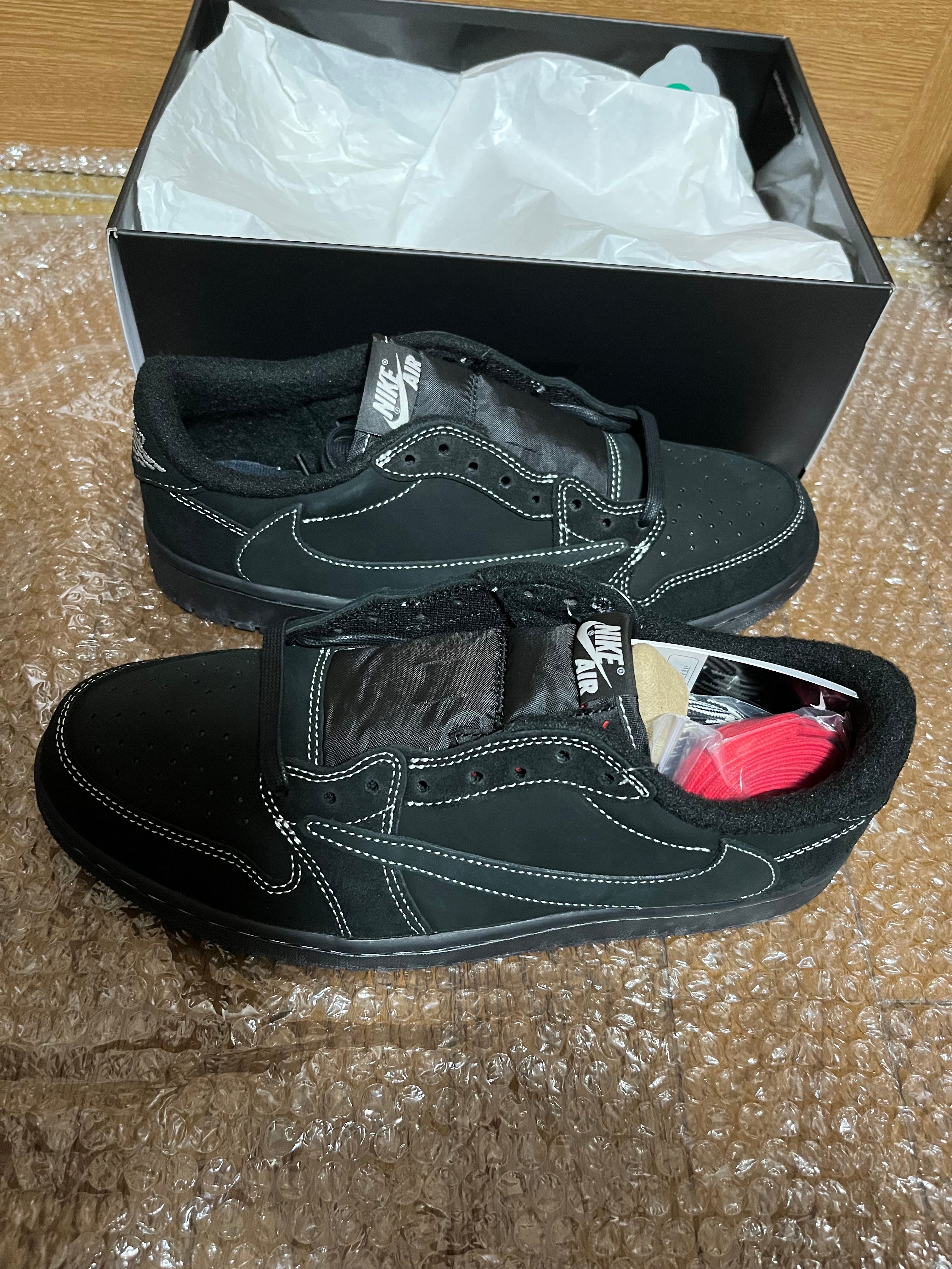 Travis Scott × Nike Air Jordan 1 Low OG SP "Black Phantom"