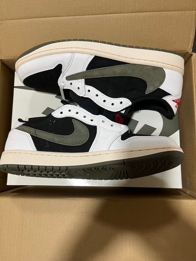 Travis Scott × Nike Women's Air Jordan 1 Low OG "Medium Olive"
