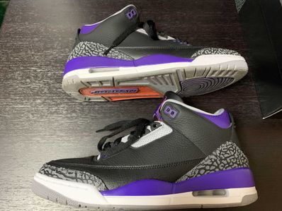 Nike Air Jordan 3 Retro "Black/Court Purple"