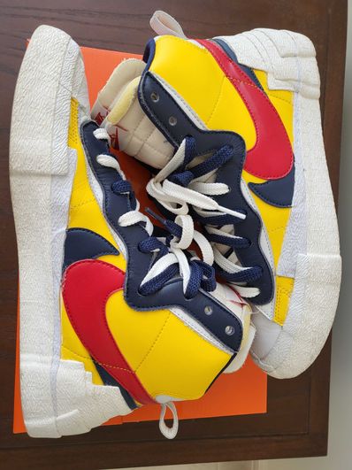 sacai × Nike Blazer Mid "Varsity Maize/Varsity Red"