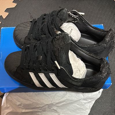 RECOUTURE × atmos × adidas Superstar "Black"