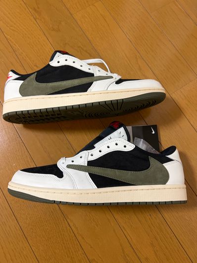 Travis Scott × Nike Women's Air Jordan 1 Low OG "Medium Olive"