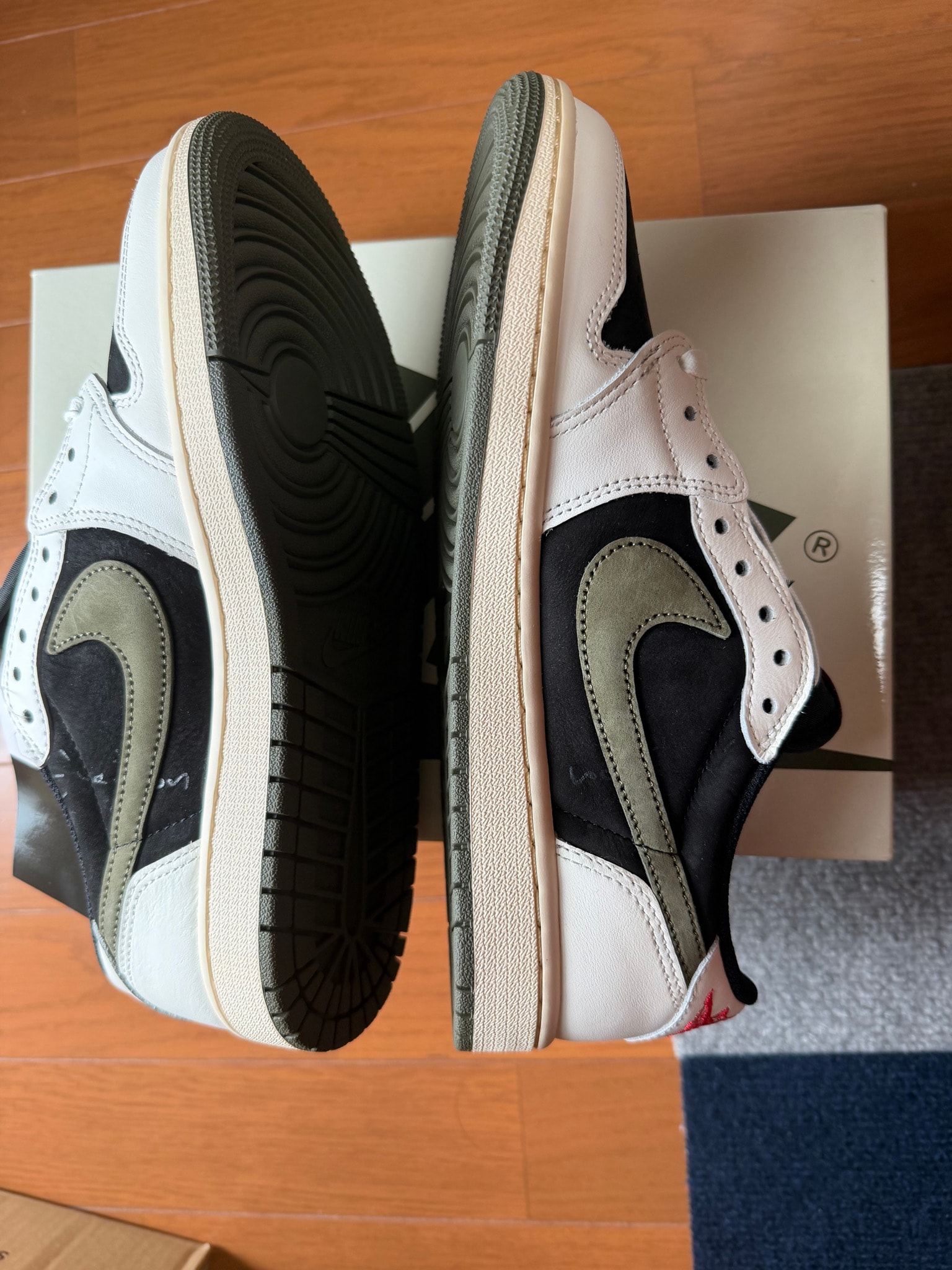 Travis Scott × Nike Women's Air Jordan 1 Low OG "Medium Olive"